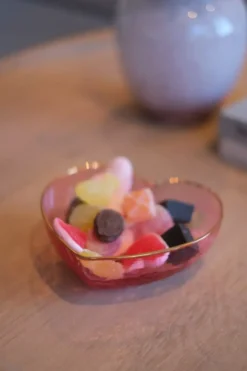 L`Amour Hjerteskål Rosa Liten