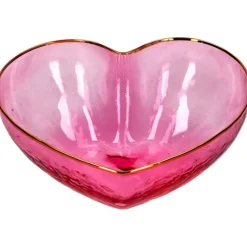 L`Amour Hjerteskål Rosa Stor