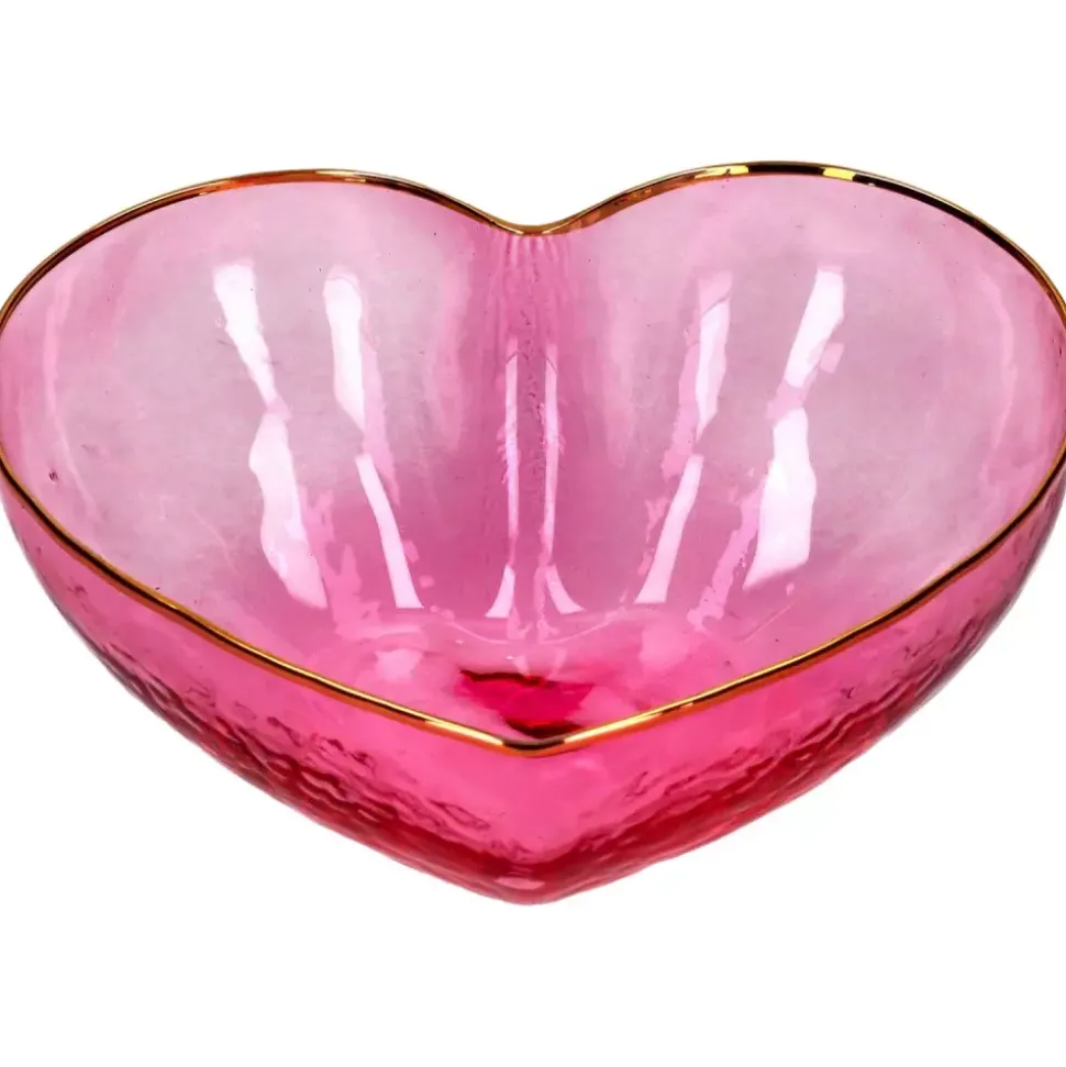 L`Amour Hjerteskål Rosa Stor