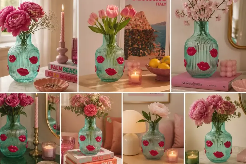 L`Amour Vase Lips Turkis
