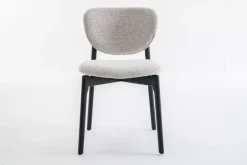Lea - Spisestol Beige Med Svart Understell