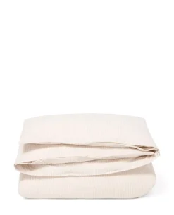 Lexington Beige/Hvitt Stripet Sengesett I Bomullssateng Lang