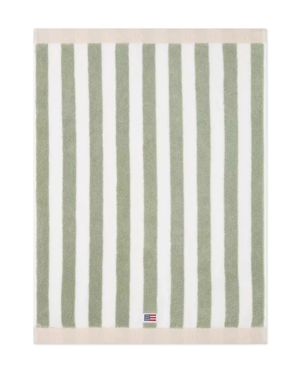 Lexington Blokkrutet Håndkle Vintage Grønn/Hvit/Moonbeam 70x130cm