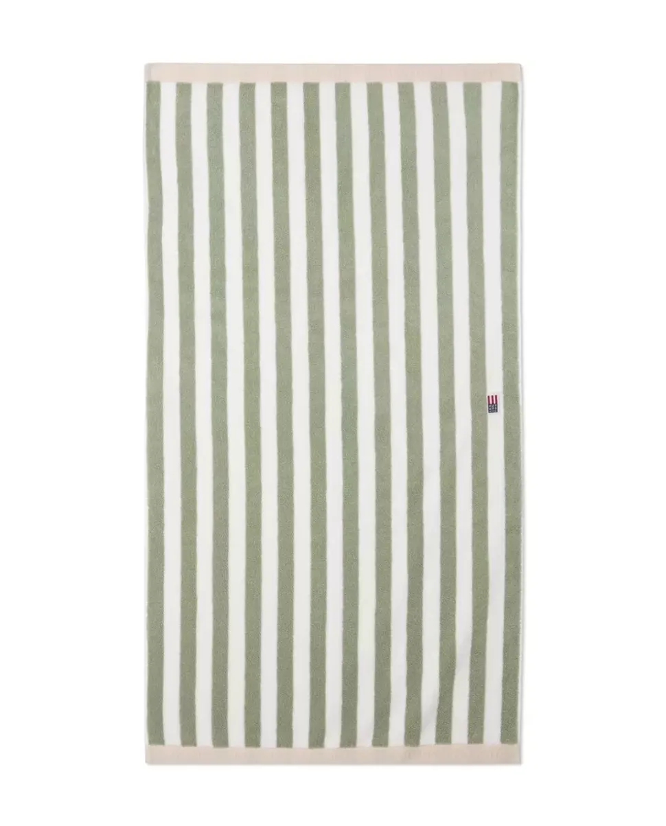 Lexington Blokkrutet Håndkle Vintage Grønn/Hvit/Moonbeam 50x70cm