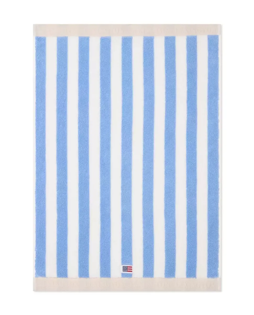 Lexington Blokkrutet Håndkle Himmelblå/Hvit/Moonbeam 30x50cm