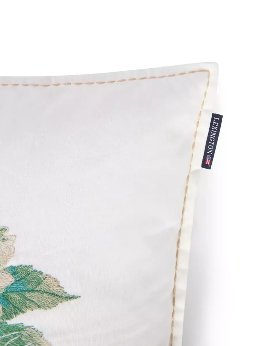 Lexington Blomstret Brodert Putetrekk I Lin/Bomull