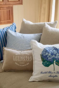 Lexington Blomstret Brodert Putetrekk I Lin/Bomull