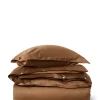 Lexington Ensfarget Satengsengesett Fudge 200x220/2x50x70