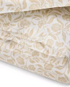 Lexington Hvit/Beige Blomster Bomullsateng Sengesett Lang