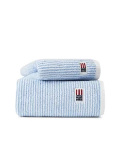 Lexington Icons Original Håndkle White/Blue Striped 50x70