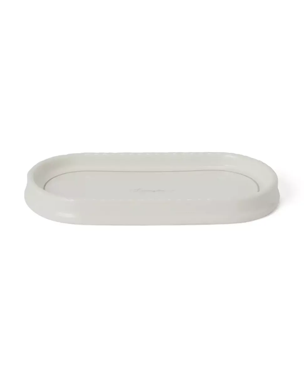 Lexington Ovalt Brett I Porselen Hvit/Beige