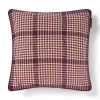 Lexington Rutet Bomullsputetrekk Fiken/Vin/Lys Beige 50x50