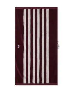 Lexington Stripet Frottéhåndkle Fiken/Snøhvit 70x130