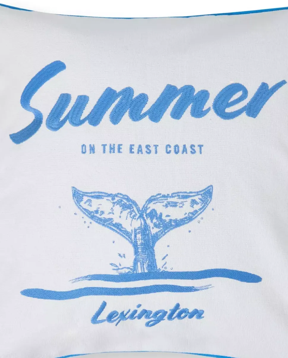 Lexington Summer Whale Putetrekk I Resirkulert Bomull, Hvit/Blå