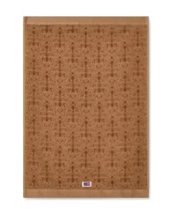 Lexington Velourhåndkle Med Jacquardmønster Fudge 70x130