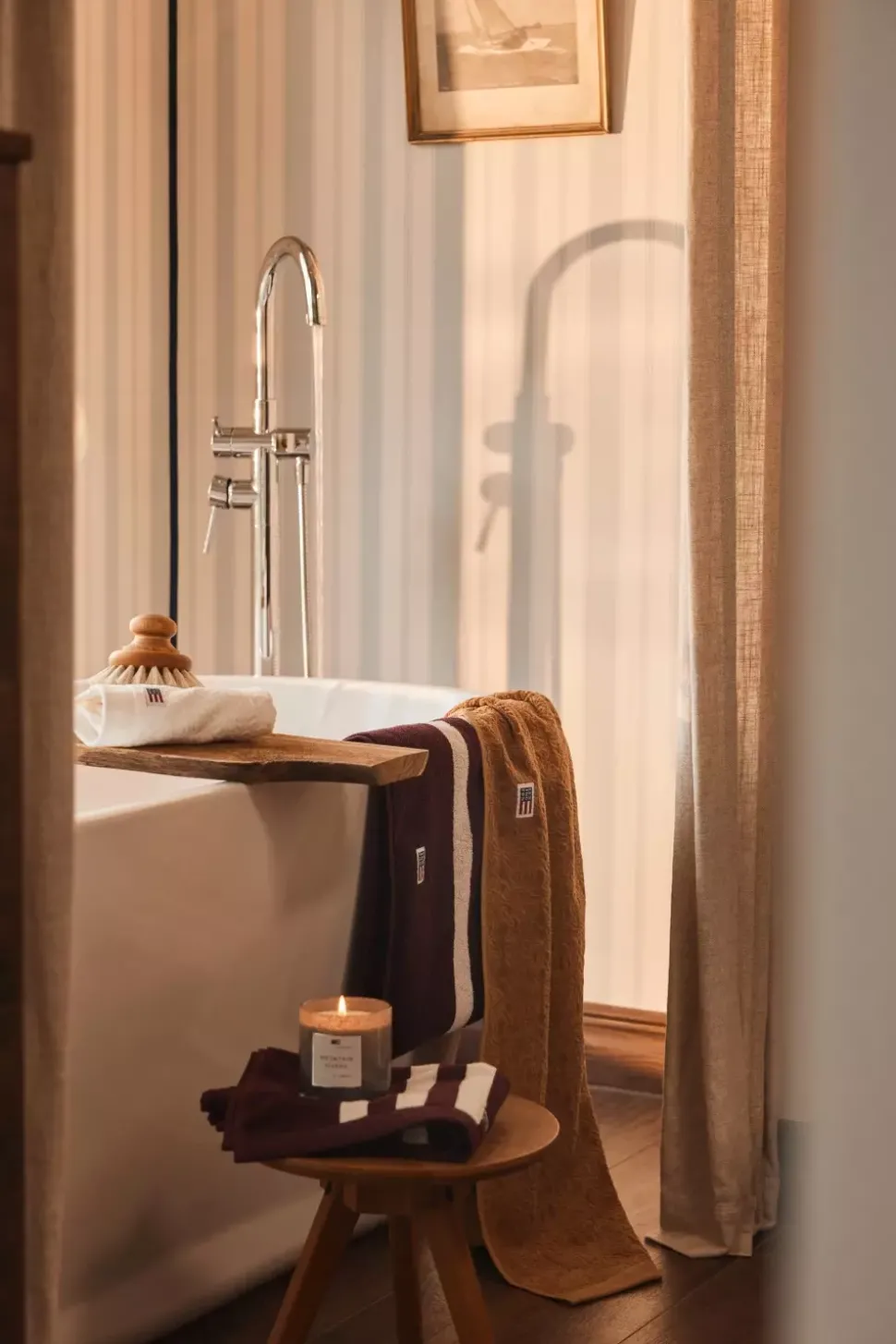 Lexington Velourhåndkle Med Jacquardmønster Fudge 70x130