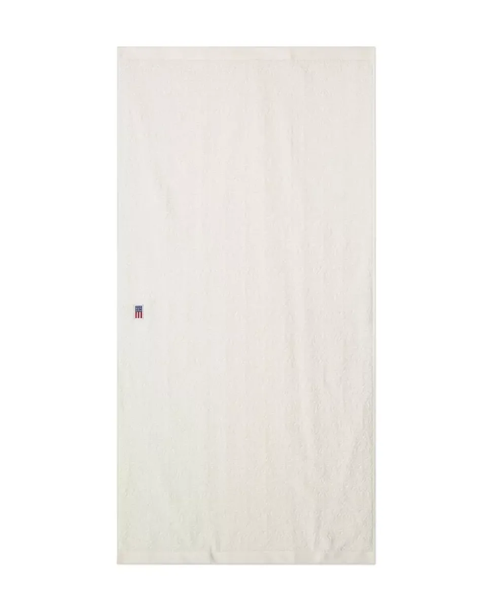 Lexington Velourhåndkle Med Jacquardmønster Snøhvit 30x50