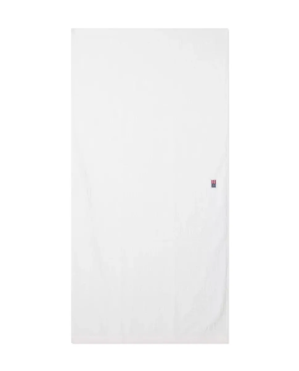 Lexington Velour Jacquard Håndkle Med Logo Hvitt 50x70cm