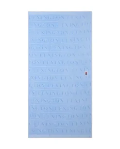 Lexington Velour Jacquard Håndkle Med Logo Himmelblå 50x70cm