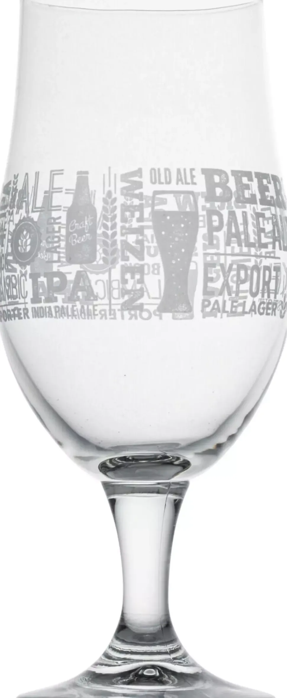 Ølglass 490ml Tekst