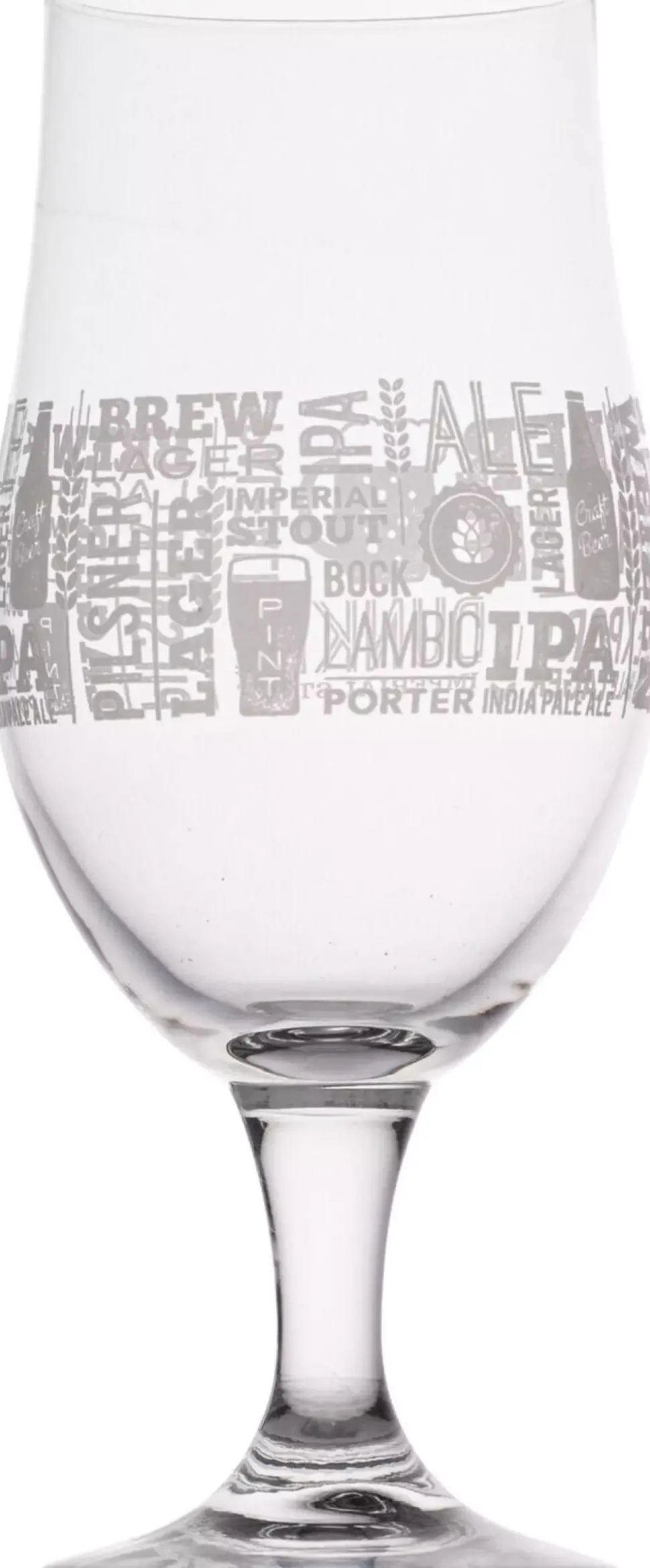 Ølglass 490ml Tekst