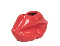 Lip Krukke/Vase Rød H7
