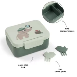 Liten Matboks Med Snackspyd Tiny Trails Grønn