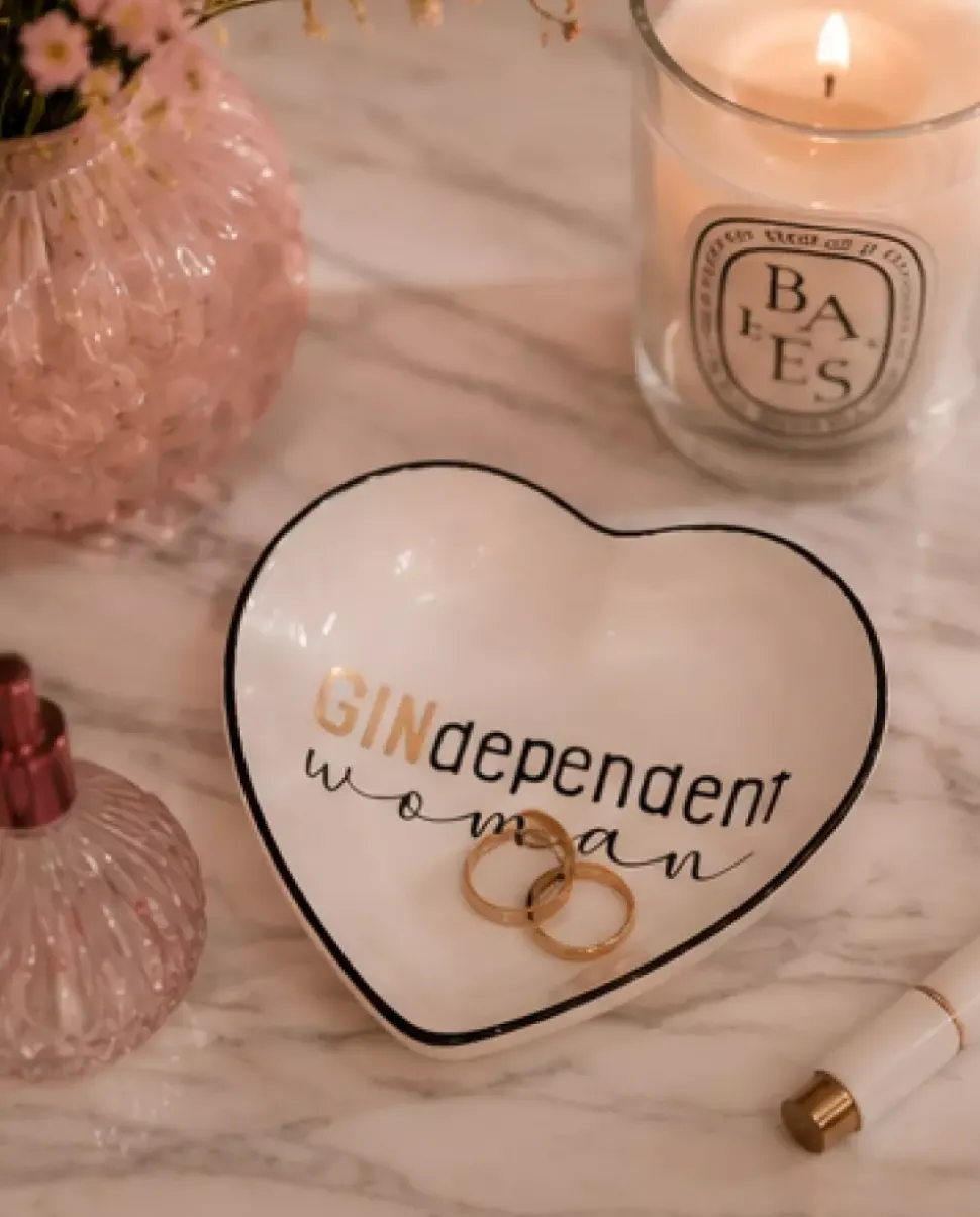 Love Plates - Gindependent Woman Hjerte