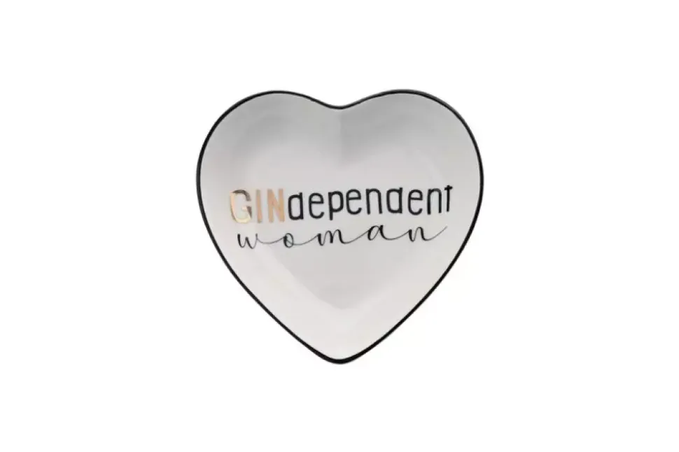 Love Plates - Gindependent Woman Hjerte