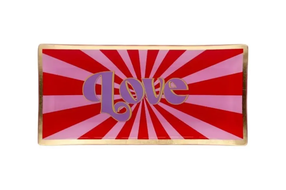 Love Plates Glass Plate Love