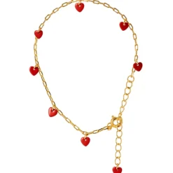 Love U Armbånd Forgyldt Passion Red