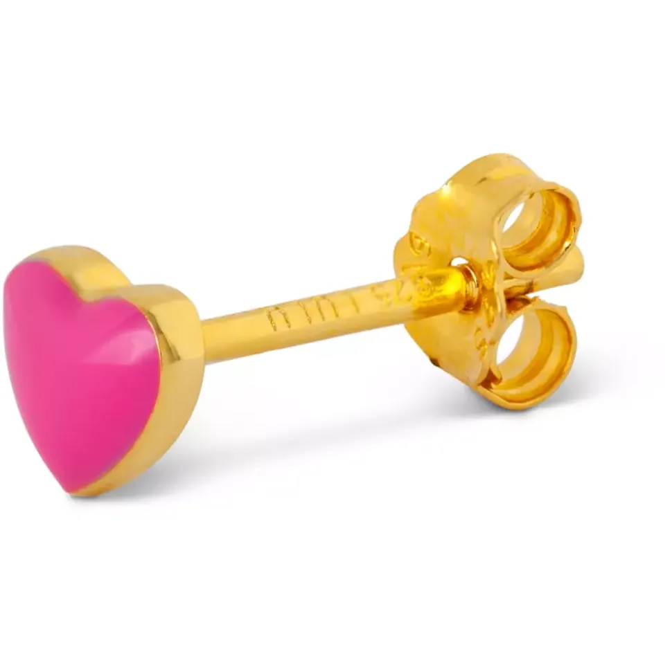 Love U Ørering 1 stk Pink