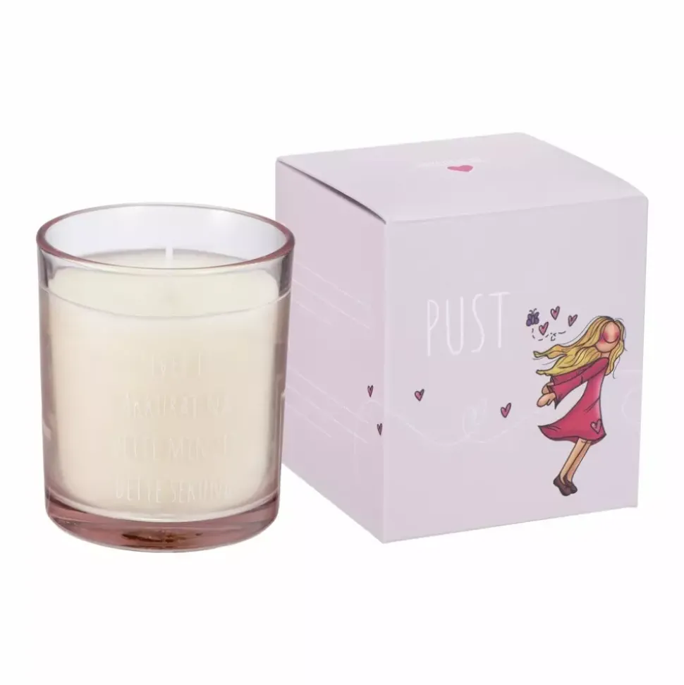 Lykketegning Duftlys Rosa