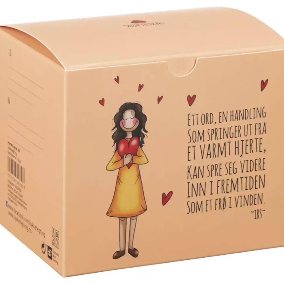 Lykketegning - Hjertevarme - Krus - 45 cl