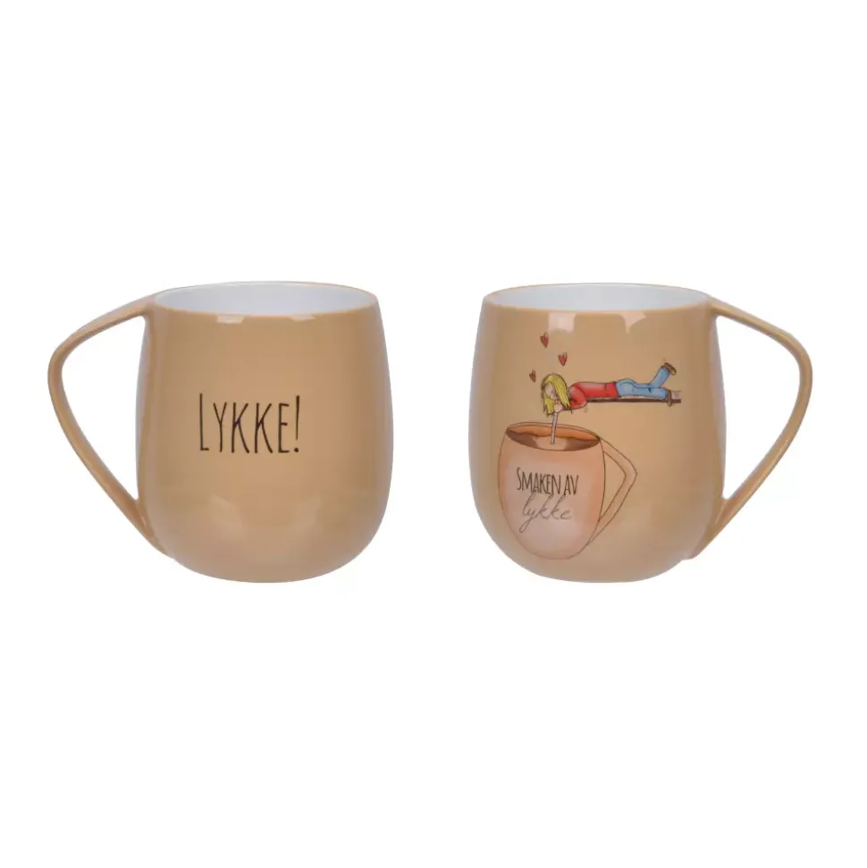 Lykketegning Krus Lykke 470ml