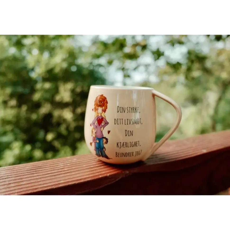 Lykketegning - Mamma - Krus - 40 cl
