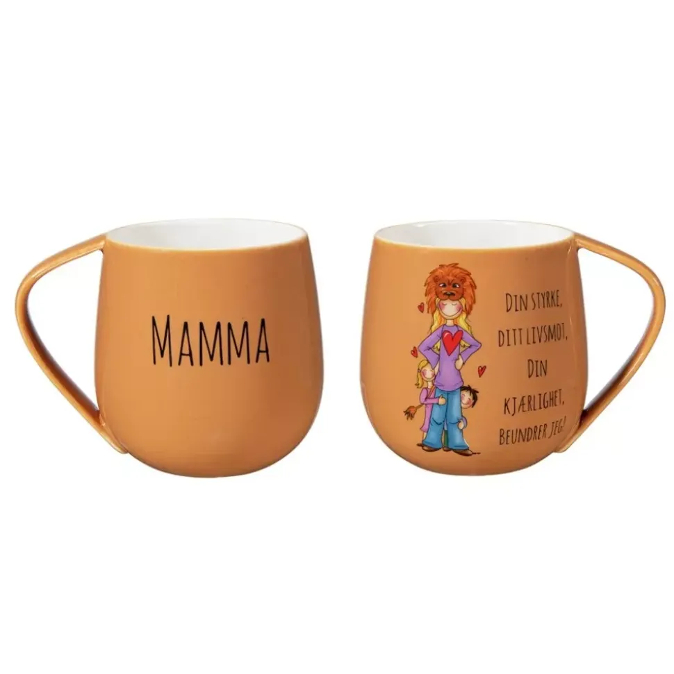 Lykketegning - Mamma - Krus - 40 cl