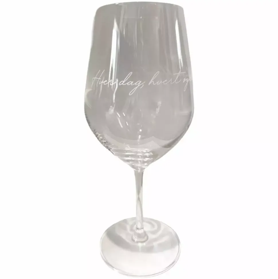 Lykketegning Rødvinsglass Øyeblikket