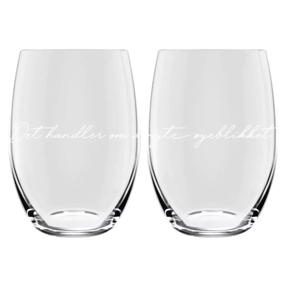 Lykketegning Vannglass 2pk