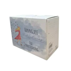 Lykketegning Vannglass 2pk