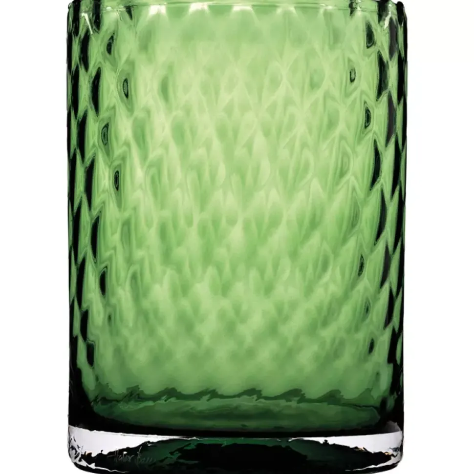 Magnor Harlekin Lykt/vase M Grønn 24cm