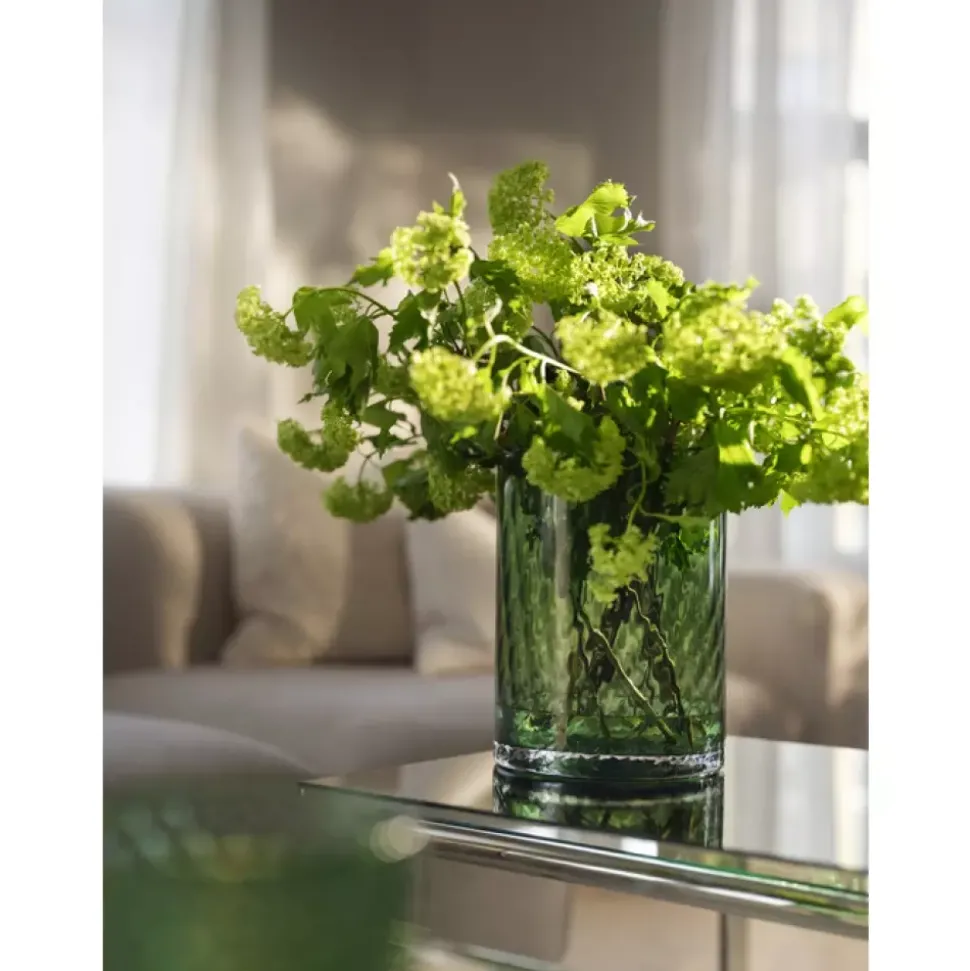 Magnor Harlekin Lykt/vase M Grønn 24cm