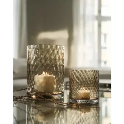 Magnor Harlekin Lykt/vase M Light Topaz 24cm