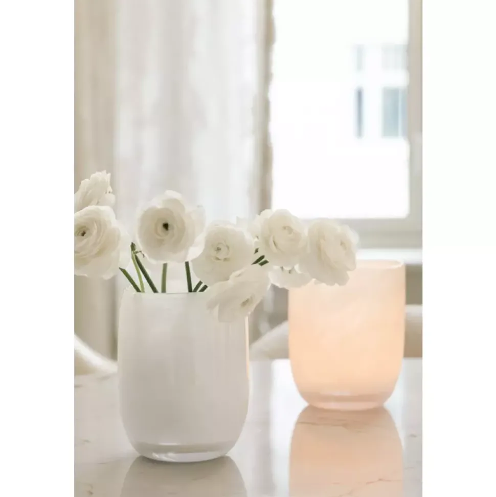 Magnor - Lumo lykt/vase hvit 19 cm