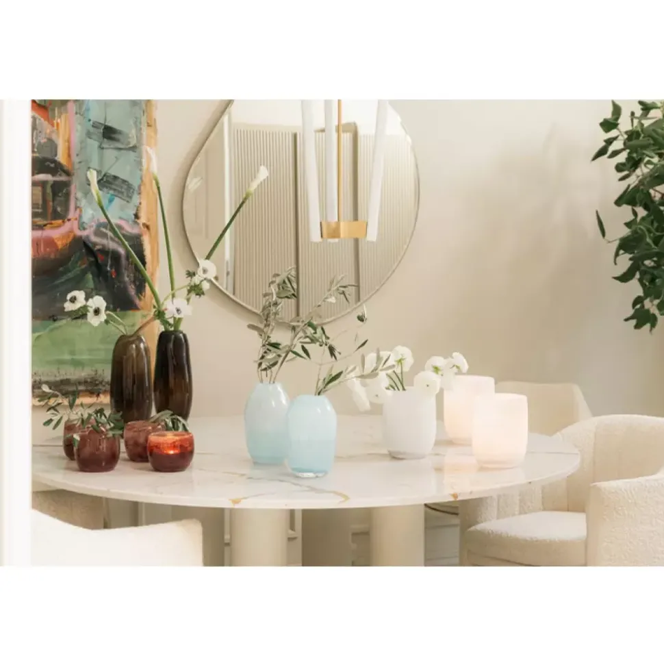 Magnor - Lumo lykt/vase hvit 19 cm
