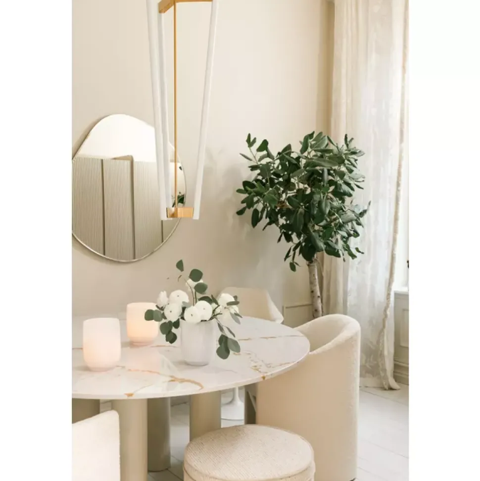 Magnor - Lumo lykt/vase hvit 19 cm