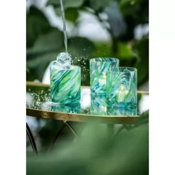 Magnor Swirl Glass/lykt Grønn