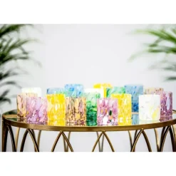 Magnor Swirl Glass/lykt Gul