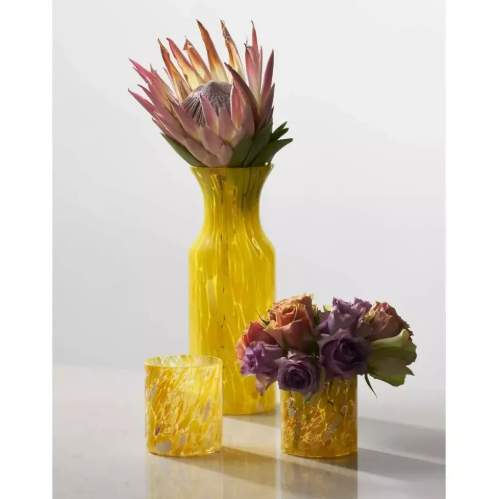 Magnor Swirl Glass/lykt Gul