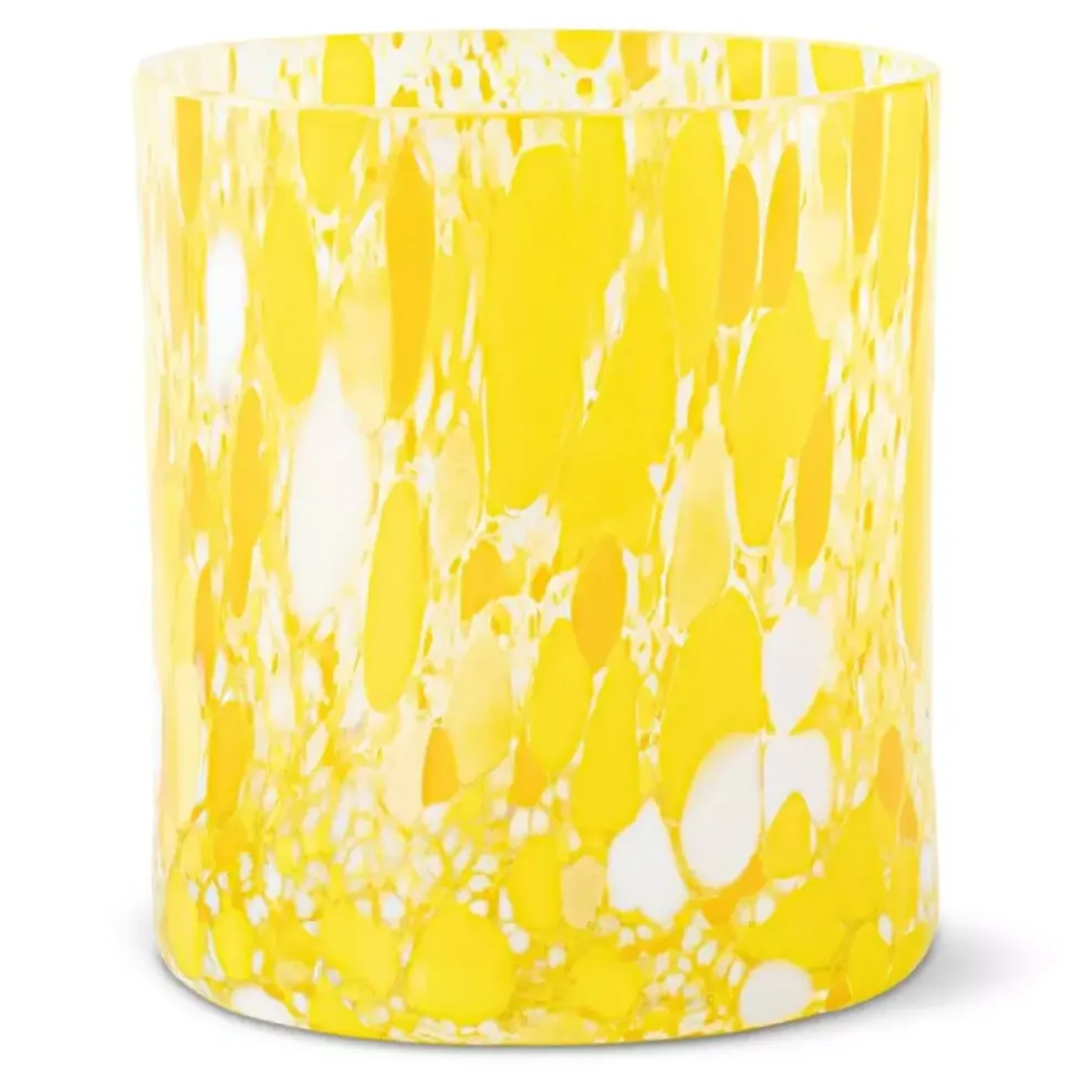 Magnor Swirl Glass/lykt Gul